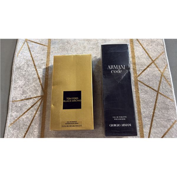 TOM FORD BLACK ORCHID EAU DE PARFUM & ARMANI CODE EAU DE TOILETTE