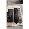 Image 1 : 2 BOXED TIES AND A POCKET SQUARE