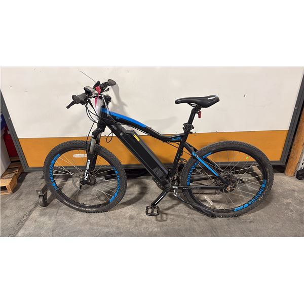 BLACK NCM MOSCOW 48V DAS-KIT MOTORIZED 21-SPEED HARDTAIL OFF-ROAD MOUNTAIN BIKE *NO KEY, NO CHARGER*