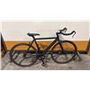 Image 2 : URBAN TRACK FIXED-GEAR BICYCLE MATTE BLACK ALUMINUM STRAIGHT-BLADE FORK 46T CHAINRING