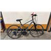 Image 2 : GREY DIAMONDBACK HAWRELAK 6061 T6 ALUMINUM 24-SPEED COMFORT HYBRID COMMUTER BICYCLE