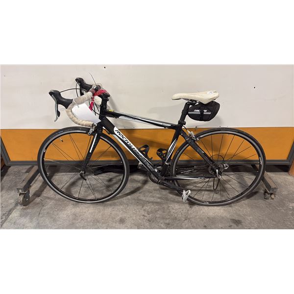 BLACK/WHITE OXYGEN 30 AC SHIMANO 105 TIAGRA 27-SPEED CARBON FIBER SEATSTAYS ROAD BICYCLE
