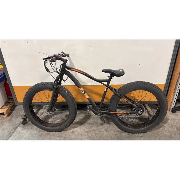 BLACK ZA01 FAT TIRE E-BIKE 1500W PEAK 48V REAR HUB MOTOR 7-SPEED DUAL SUSPENSION TRAIL BICYCLE