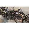 Image 1 : FIVE-UNIT ASSORTED MULTI-GEAR ALUMINUM/STEEL MOUNTAIN HYBRID RECREATIONAL BICYCLES