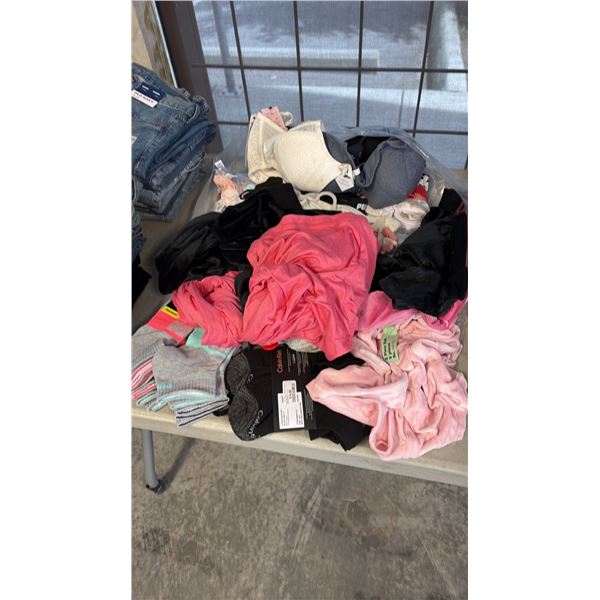 VELOUR TRACK SUIT COORDINATES ATHLETIC CREW SOCKS LACE OVERLAY UNDERWIRE BRAS