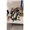 Image 1 : ASSORTED MANUAL DEMOLITION IMPLEMENTS MECHANICAL HAND TOOLS AND HEAVY DUTY VEHICULAR TOWING HITCH