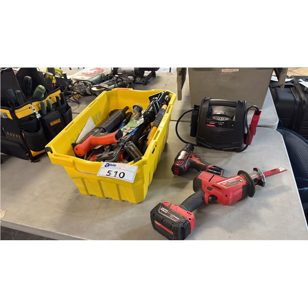 PORTABLE POWER PACK JUMP STARTER CORDLESS DRILL RECIPROCATING SAW POWDER ACTUATED FASTENER AND MORE