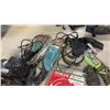 Image 4 : 1 GALLON FINISH TRIM COMPRESSOR ONE+ 18V CORDLESS ANGLE GRINDER 7 POLYCRYSTALLINE SAW BLADE AND MORE