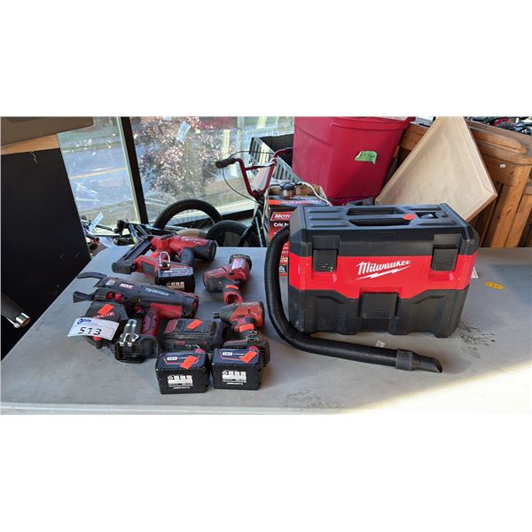 ASSORTED PREMIUM CORDLESS STRUCTURAL POWER DRIVERS TRADE MAINTENANCE TOOLS AND BATTERY BLOCKS