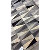 Image 2 : FABLES COLLECTION FB92 TRIA SERIES RAYON CHENILLE MID-CENTURY AREA RUG 60X90 INCHES