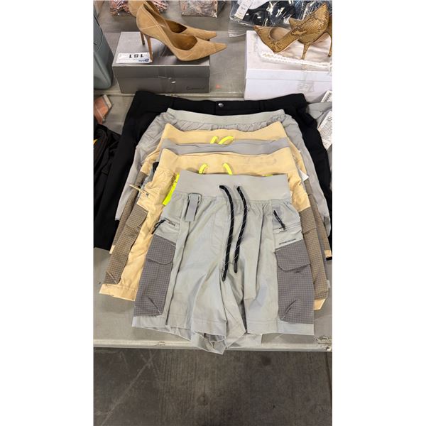 ASSORTED APPAREL INCL LW7CAJS COLORWAY SEAL GREY LULULEMON MULTI-POCKET CARGO HIGH-RISE HIKING SHOR