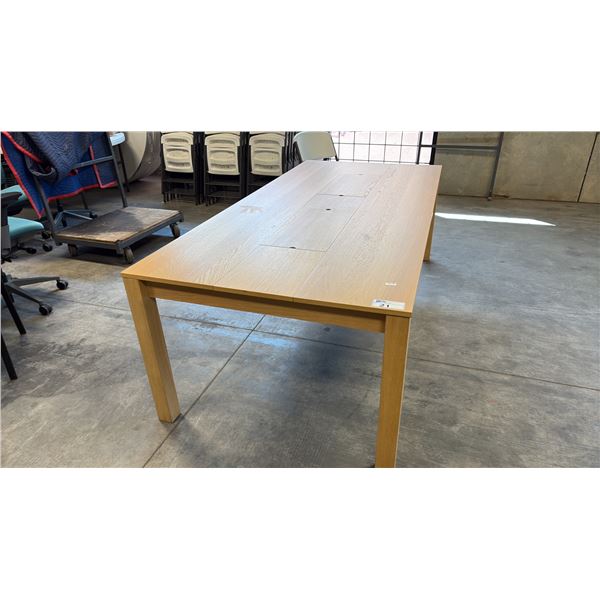 NATURAL OAK 8' X 3' FT BOARDROOM TABLE
