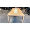 Image 6 : NATURAL OAK 8' X 3' FT BOARDROOM TABLE