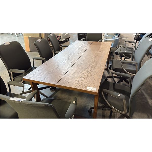 TRADITIONAL OAK 8' X 3' FT BOARDROOM TABLE