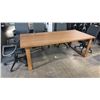 Image 3 : TRADITIONAL OAK 8' X 3' FT BOARDROOM TABLE