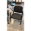 Image 1 : BLACK LOOP ARM CLIENT CHAIR