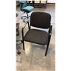 Image 1 : BLACK LOOP ARM CLIENT CHAIR
