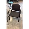 Image 1 : BLACK LOOP ARM CLIENT CHAIR