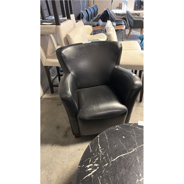 BLACK CLUB FLAIR BACK ARM CHAIR