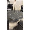 Image 2 : BLACK GRANITE FINISH COFFEE TABLE 36" IN DIAMETER