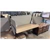 Image 2 : ASH WOOD STEELCASE MOTORIZED HEIGHT-ADJUSTABLE DESK 60"X30" IN W/ PRIVACY PANEL