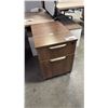 Image 1 : DARK OAK FINISH MOBILE PEDESTAL