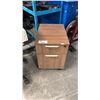 Image 1 : DARK OAK FINISH MOBILE PEDESTAL