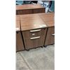 Image 1 : DARK OAK FINISH MOBILE PEDESTAL