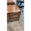 Image 1 : DARK OAK FINISH MOBILE PEDESTAL