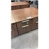 Image 1 : DARK OAK FINISH MOBILE PEDESTAL