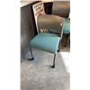 Image 1 : TEAL STEEL CASE MOVE MOBILE STACKING CHAIR
