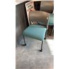 Image 1 : TEAL STEEL CASE MOVE MOBILE STACKING CHAIR