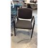 Image 1 : BLACK LOOP ARM CLIENT CHAIR