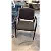 Image 1 : BLACK LOOP ARM CLIENT CHAIR