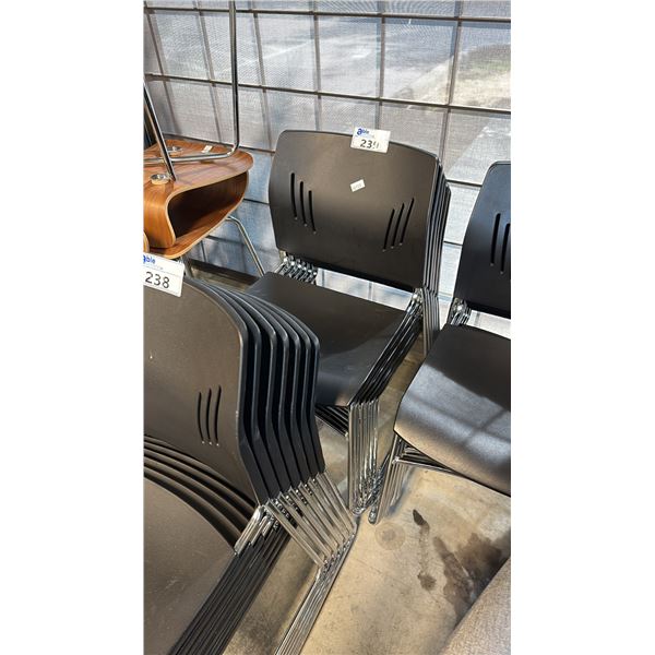 6 MULTI-PURPOSE STACKING SLED CHAIRS