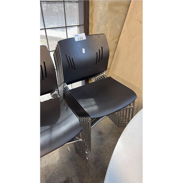 6 MULTI-PURPOSE STACKING SLED CHAIRS