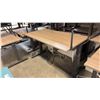Image 2 : ASH WOOD STEELCASE ELECTRIC HEIGHT-ADJUSTABLE DESK 60"X30" IN