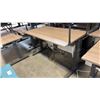 Image 2 : ASH WOOD STEELCASE ELECTRIC HEIGHT-ADJUSTABLE DESK 60"X30" IN
