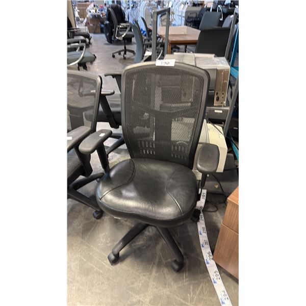 BLACK MESH HI-BACK TASK CHAIR