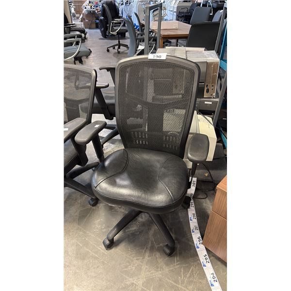 BLACK MESH HI-BACK TASK CHAIR