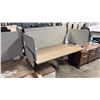 Image 2 : ASH WOOD STEELCASE MOTORIZED HEIGHT-ADJUSTABLE DESK 60"X30" IN W/ PRIVACY PANEL