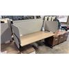 Image 2 : ASH WOOD STEELCASE MOTORIZED HEIGHT-ADJUSTABLE DESK 60"X30" IN W/ PRIVACY PANEL