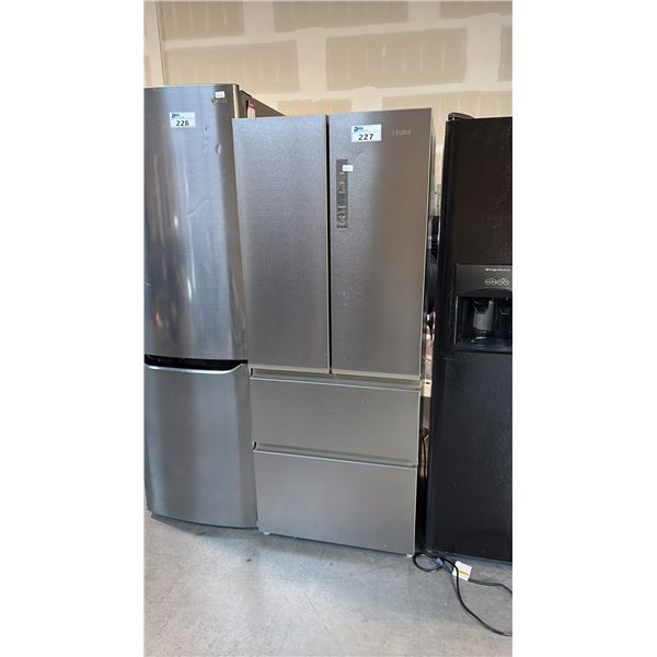 HAIER QJS15HYRBFS 27-3/4-INCH WIDE 14.5 CU. FT. FRENCH DOOR REFRIGERATOR 27-3/4"W X 26-7/8"D X 69"H