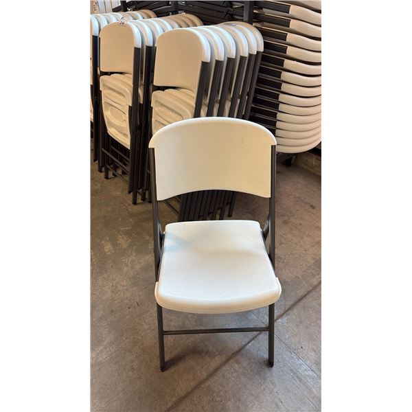 8 HEAVY-DUTY COMMERCIAL FOLDING CHAIRS