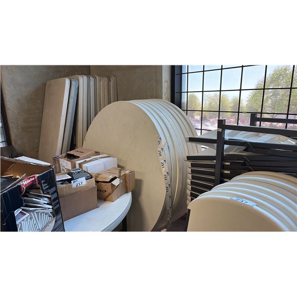 HEAVY-DUTY COMMERCIAL FOLDING ROUND TABLE ~60"IN