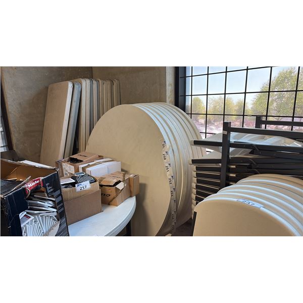 HEAVY-DUTY COMMERCIAL FOLDING ROUND TABLE ~60"IN