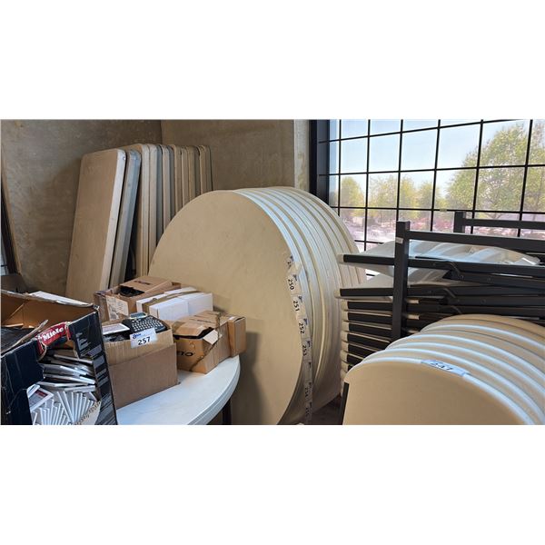 HEAVY-DUTY COMMERCIAL FOLDING ROUND TABLE ~60"IN