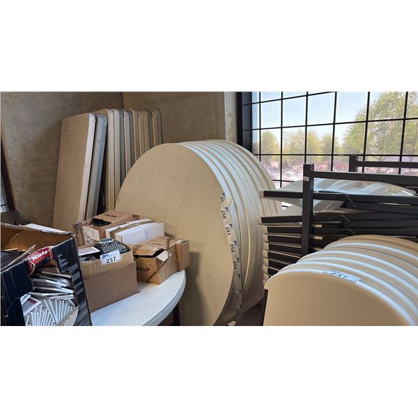 HEAVY-DUTY COMMERCIAL FOLDING ROUND TABLE ~60"IN