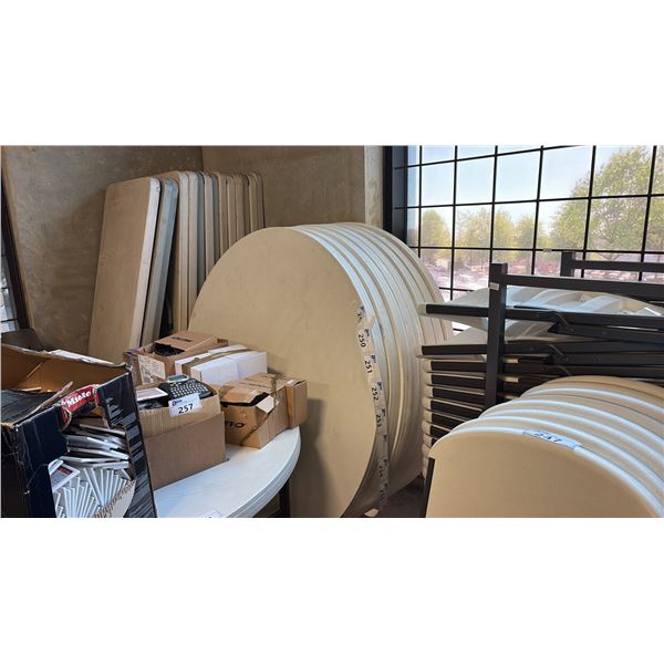 HEAVY-DUTY COMMERCIAL FOLDING ROUND TABLE ~60"IN