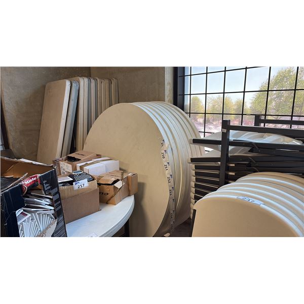 HEAVY-DUTY COMMERCIAL FOLDING ROUND TABLE ~60"IN